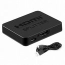HDMI Splitter 1 x 2, 1 Input 2 Output HDMI Amplifier Switcher Box Hub Suppo
