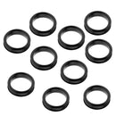 10Pcs Finger Ring Grips Inserts for Barber Hairdressing Shear Scissors Balck