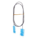 Flexible Double Ended Tube Filter Pump Hose Brush 155cm for Aquarium V8Y1