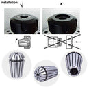 Er16 Spring Collet Chuck Sets,65Mn Spring Steel Precision Collet End Mill H J8W4