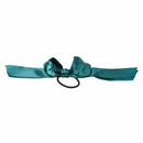 Lady lovely Bilayer ribbon Bow Elastic hair ring Dark green