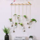 Creative Hanging Glass Vase Hanging Bottle Hydroponic Green Plant Transpare Y6V6