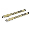 2pcs Micro Pens Tip Size 08, Suitable for Drawing, Sketching, Writing - Black