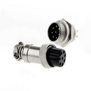 5Pcs Aviation Plug 16mm 8-Pin GX16-8  Power Chassis Male Female Panel Connector