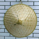 Straw Bamboo Durable Chinese Oriental Sun Fish Hat Farmer B7B2 Coolie Rice P7Y6