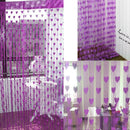Romantic Heart Shape Line Curtain for Partition Wall Vestibule Curtain Mode