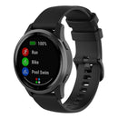22mm Silicone Wristband Bracelet Strap Belt for Garmin Vivoactive 4 (Black) A