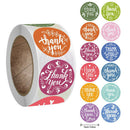 12 styles Round Thank You Stickers Scrapbooking For Package Seal Labels Stic Hn