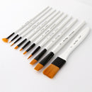 Professional Paint Brush Set 10 Pack Paint Brushes Artist Brushes Nylon Hair