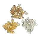 900 Pieces Assorted Color Metal Filigree Flower Bead Caps Jewelry Making