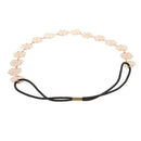Hot Lovely Metallic Sweet Lady Hollow Rose Flower Elastic Hair Band Headban S9Q6