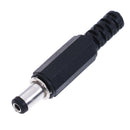 5Pcs 5.5x2.1mm male DC In-Line plug socket jack connector adapter,