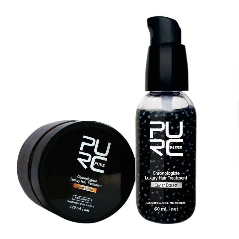 Purc Caviar Extract Luxury Hair Treatment Set Make Hair More Soft And Smoot Y8U1