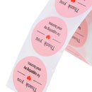 Pink Paper Label Stickers Thank You Stickers Scrapbooking 500pcs Seal LabelsBSE