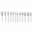 12pcs/Set Soft Felt Burrs Head Shank for Polishing Grinding Tool Set Wool NXY