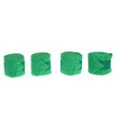 4pcs Soft Fleece Horse Leg Wraps Equestrian Leg Protection Equipment Green