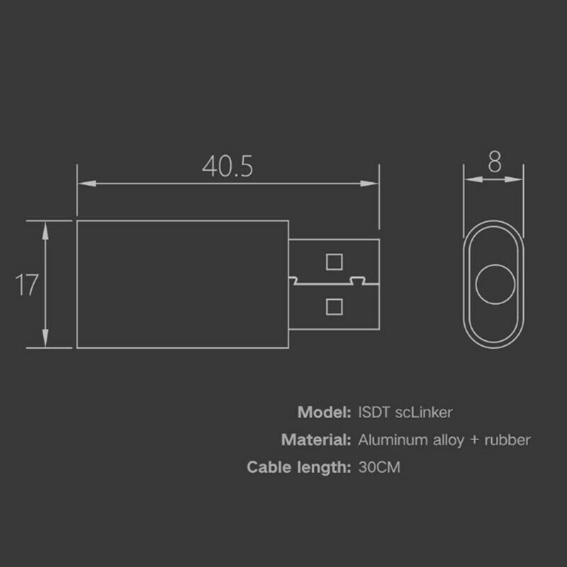Isdt Sclinker Firmware Upgrade Data Cable 30Cm for Isdt Charger Sc-608 Sc-6 L5A5