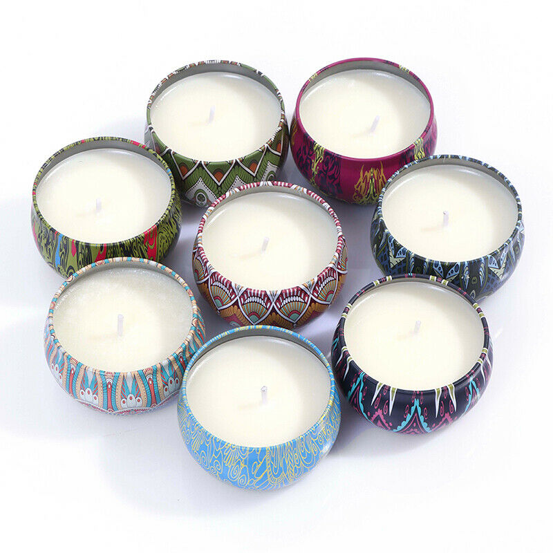 8Pcs/set Soy Wax Scented Candles Fragrance Candles Home Wedding Party DecorS Ew