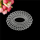 6pcs oval metal cutting dies stencil scrapbook album paper embossing craft 3C