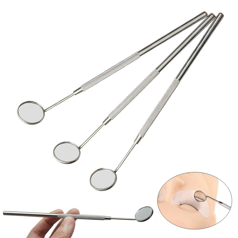 Eyelash Mirror for Eyelashes Extensions Beauty Lash Tool Stainless Steel