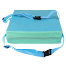 Faux Leather Portable Kids Dining Chair Booster Cushion Seat Pad 3" Blue