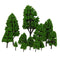 24x Light/Dark Green Poplar Trees 2.5-16cm Train Rainway Layout Park Scene