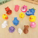 13Pcs Cute Soft Rubber Float Sqeeze Sound Baby Wash Bath Play Animals Toys
