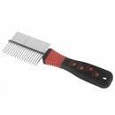 Dog Cat Pet Metal Handle Double Side Teeth Brush Grooming Comb Rake Tool Re A7A1