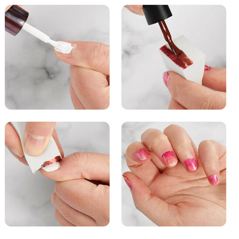50 Pieces Nail Art Gradient Sponge Stamp Stamper Shade Transfer Template