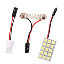 15SMD 5050 LED Festoon Dome Light Panel Interior Lamp Bulb T10 BA9S DC 12V