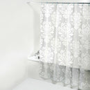Europe White PEVA Bath Curtains Flower Eco-friendly Waterproof Shower Curta C3B6
