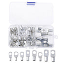 140PCS Car Copper Ring Lug Terminal Heat Shrink Tubing Battery Wire Connecto&+