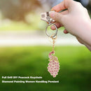 3pcs Full Special Shaped Diamond Painting DIY Peacock Keychain Bag Pendant