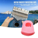4pcs Silicone Finger Guards Guitar Fingertip Protectors Cap for Ukulele (L)