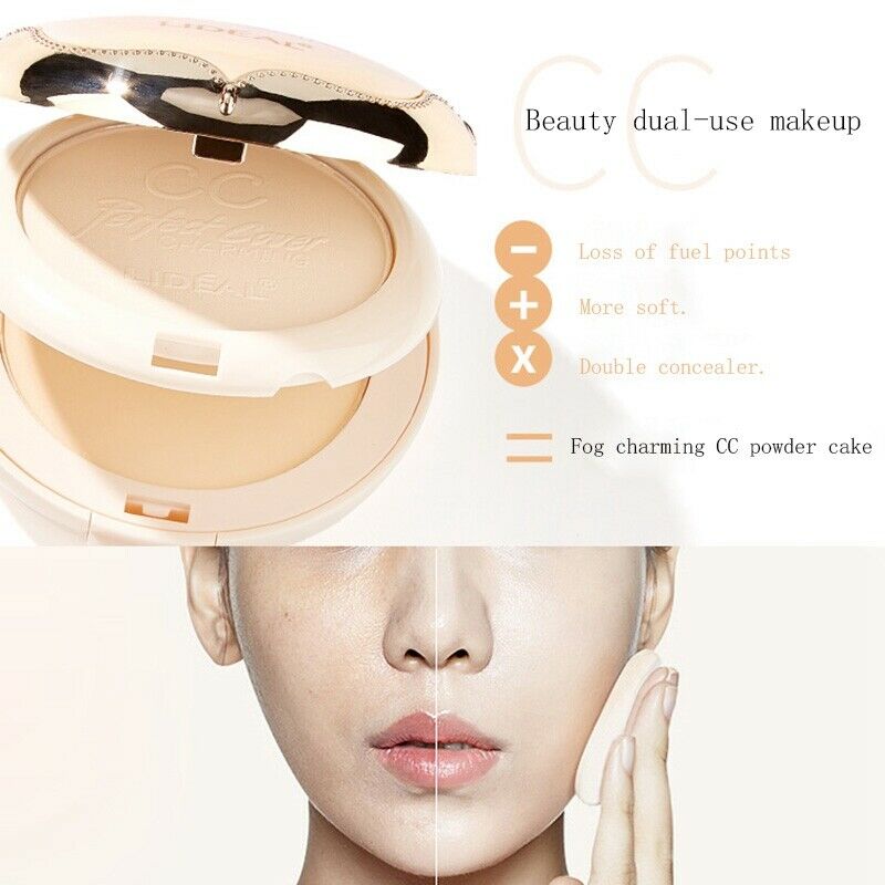 Lideal Double Layer Soft Translucent Compact Pressed Powder Face Contour Pa F7G4
