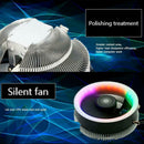 Q2 100mm Desktop CPU Cooler Fan Colorful Lighting 3 Pin Cooling Radiator