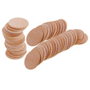 50 Pieces Natural Round Unfinished Wood Round Circle Discs Embellishments for