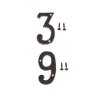 3 &9 Heavy Duty Wrought Iron House Address Number Digits for Door Sign