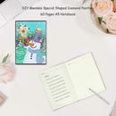 DIY Christmas Snowman Special Shaped Diamond Painting 60 Page A5 Diary Book