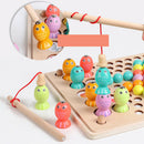 Children's Wooden Toys Hand Brain Training Clip Beads Chopsticks Beads Toys
