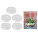 5-pack Clear Plant Pot Saucer Drip Trays Base Plate Durable 25cm BPA Free