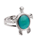 Fashion Chic 1PC Mood Ring Changing Color Turtle Adjustable  Temperature Ring LJ