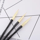Pointed Nail Art Pen Crystal Carved UV Gel Pen Nail Decoration Tool (Black) A