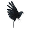Lifelike Realistic Birds Artificial Feathered Raven Home Decoration -Black