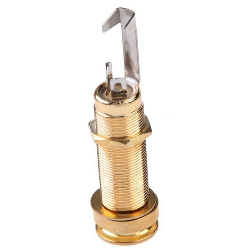 1/4 inch Mono Input Output Stereo Barrel Jack Plug Socket For Bass Electric