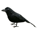 2x Artificial Decorative Bird Realistic Crows Raven Statue Garden Decor