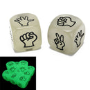 2pcs funny 2cm noctilucent dice drinking dice acrylic for game party bar SP