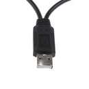 USB Male To 2Ports Female Cable Splitter  Charging Sync Wire For Laptop