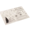 Christmas tree House Xmas car bring Greetings Stamps Clear Silicone DIY Cr 3C