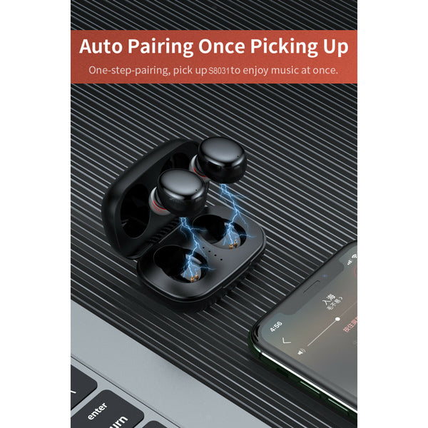 Mini Ture Wireless Stereo Bluetooth 5.0 TWS Earbuds Headset w/ Charging Case